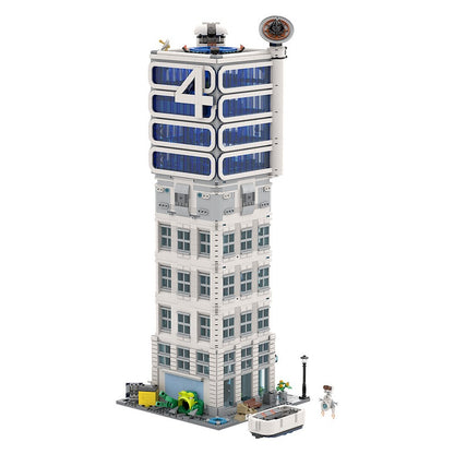 Futuristic Space Research Tower Modular MOC Building Kit - 6