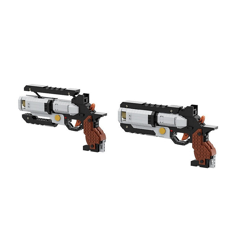 Futuristic Space Revolver MOC Building Kit | Sci-Fi Mechanical Sidearm - 2