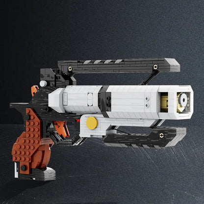 Futuristic Space Revolver MOC Building Kit | Sci-Fi Mechanical Sidearm - 4
