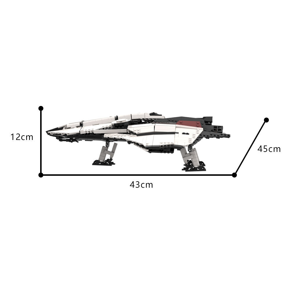 Futuristic Spacefighter Crusader Mercury MOC Building Kit | LEGO-Compatible MOC - 4