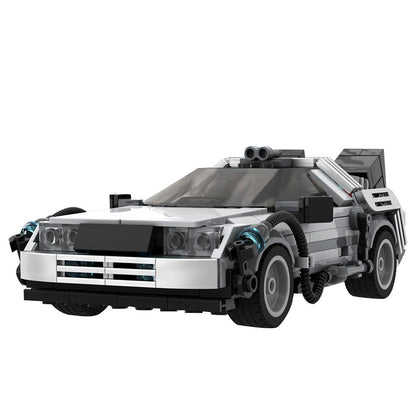 Futuristic Time Travel Car Building Kit | 8-Wide LEGO-Compatible MOC - 2