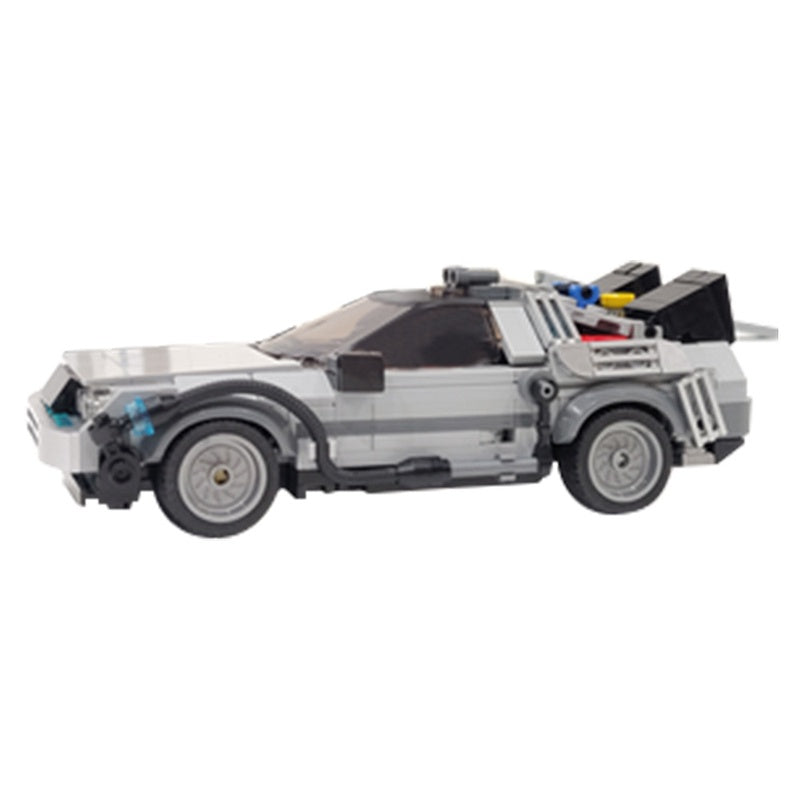 Futuristic Time Travel Car Building Kit | 8-Wide LEGO-Compatible MOC - 4