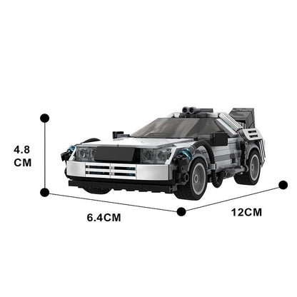 Futuristic Time Travel Car MOC Building Kit | Sci-Fi Vehicle Model - 5