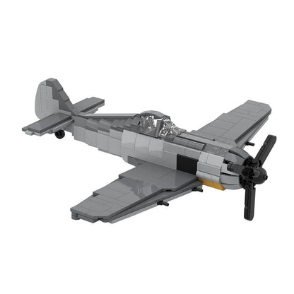 FW-190 Fighter Aircraft MOC Building Kit | WWII Plane Model 1:35 Scale - 4