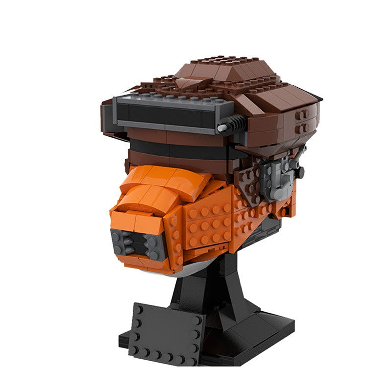 Galactic Bounty Hunter Disguise Helmet Building Kit | LEGO-Compatible MOC - 1