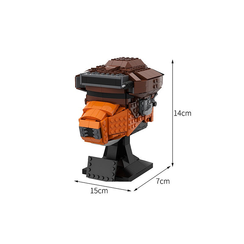 Galactic Bounty Hunter Disguise Helmet Building Kit | LEGO-Compatible MOC - 2