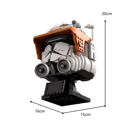 Galactic Commander Display Helmet Building Kit | LEGO-Compatible MOC - 2