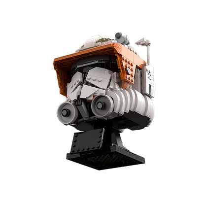 Galactic Commander Display Helmet Building Kit | LEGO-Compatible MOC - 3