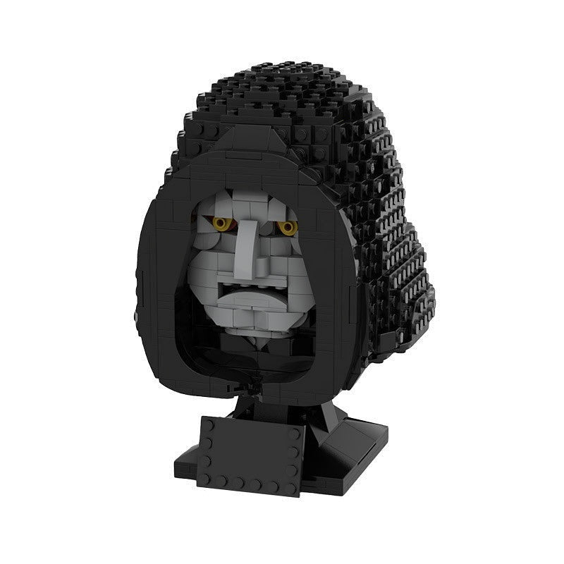Galactic Dark Commander Bust MOC Building Kit Sci-Fi Display Model - 1