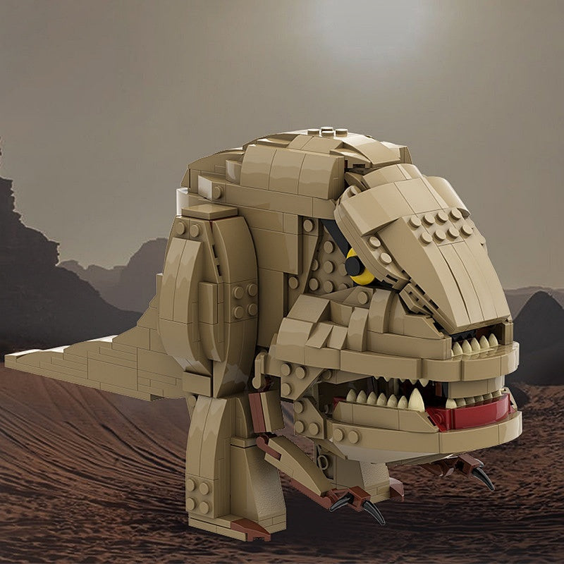 Galactic Desert Bipedal Beast MOC Building Kit | Sci-Fi Creature Model - 3