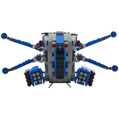 Galactic Fighter Dropship Building Kit | Compatible MOC - 3
