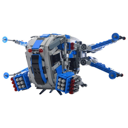 Galactic Fighter Dropship Building Kit | LEGO-Compatible MOC - 4