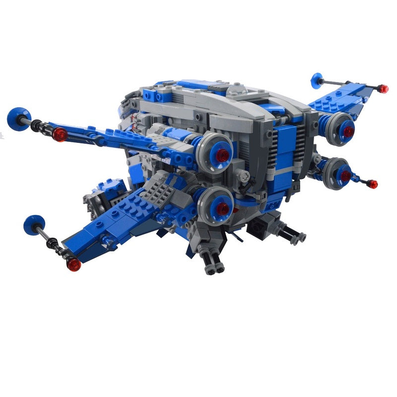 Galactic Fighter Dropship Building Kit | LEGO-Compatible MOC - 5