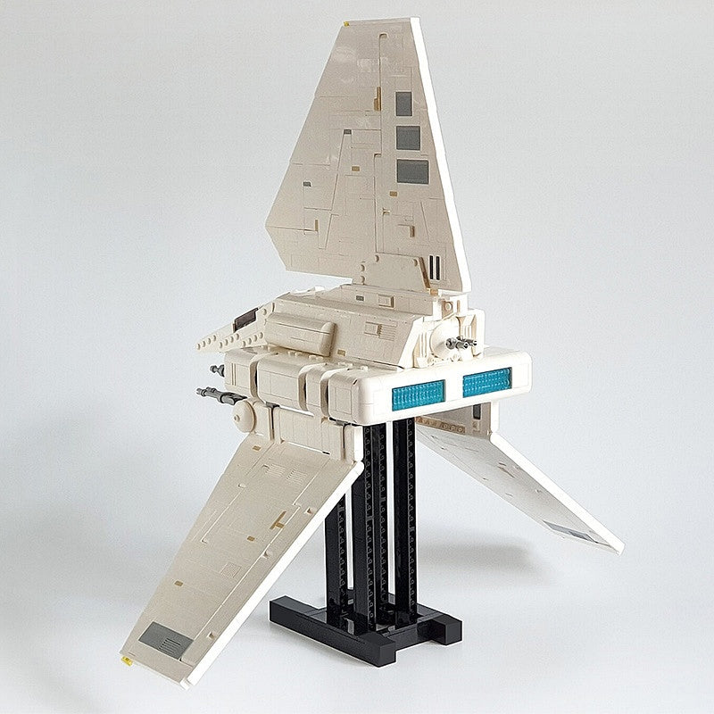 Galactic Folding Wing Shuttle Building Kit | LEGO-Compatible MOC - 2