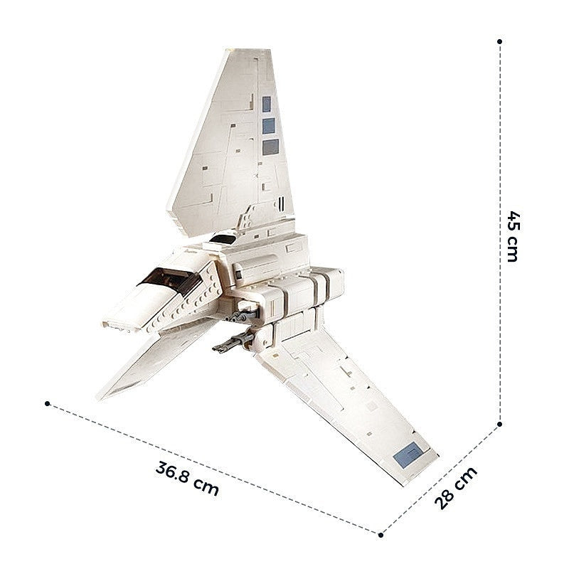 Galactic Folding Wing Shuttle MOC Spacecraft Building Kit - 4
