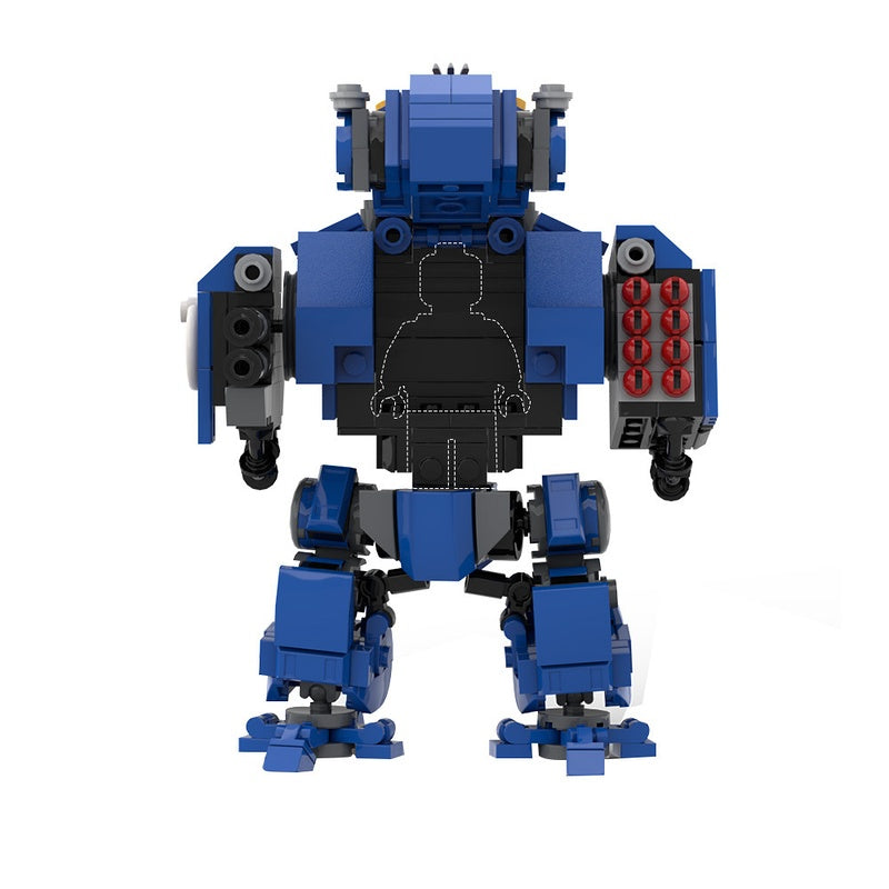 Galactic Grimdark Heavy Missile Walker Mecha Building Kit | LEGO-Compatible MOC - 5