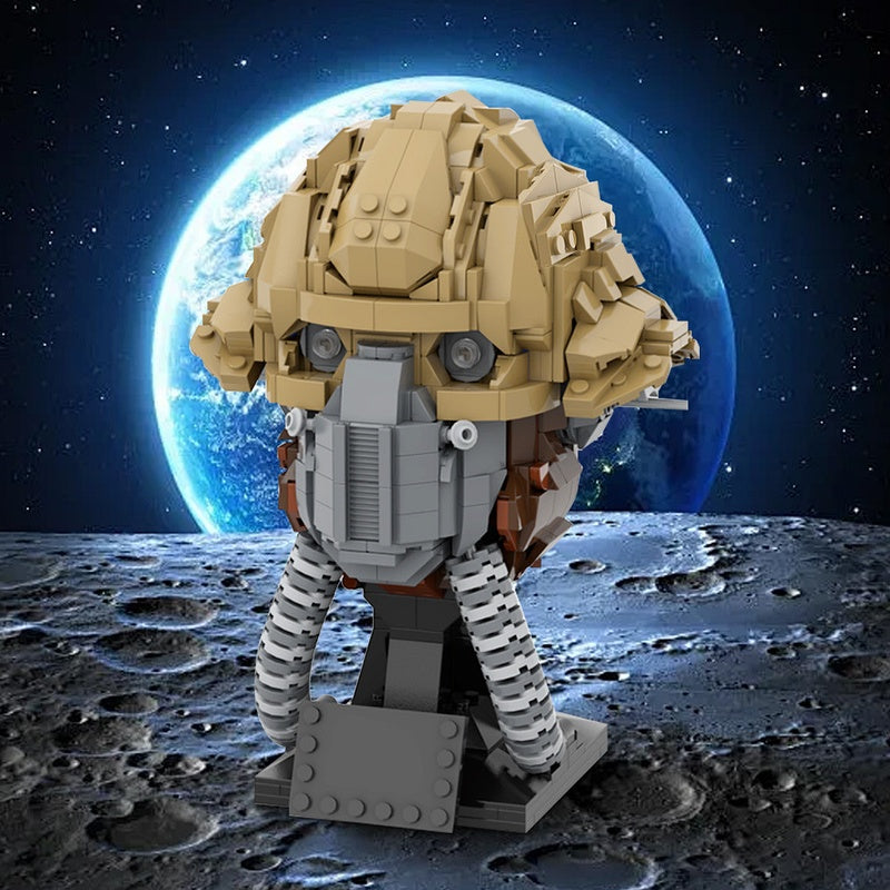 Galactic Rebel Fighter Helmet Building Kit | LEGO-Compatible MOC - 2