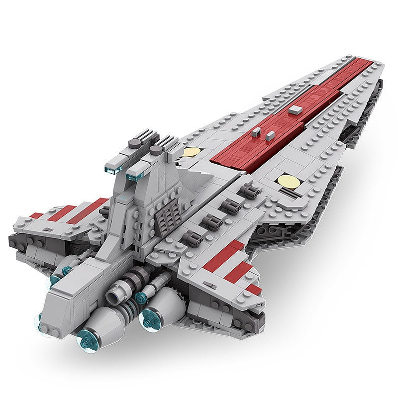 Galactic Republic Capital Ship Cruiser Building Kit | LEGO-Compatible MOC - 1