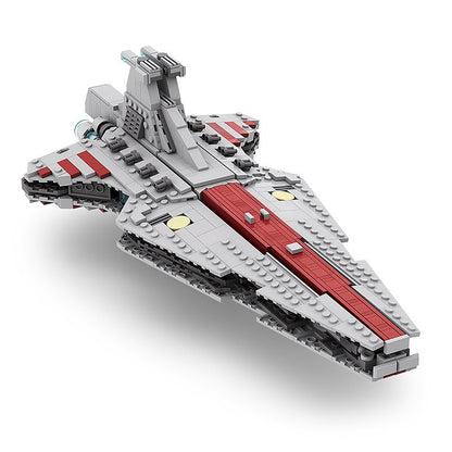Galactic Republic Capital Ship Cruiser Building Kit | LEGO-Compatible MOC - 2