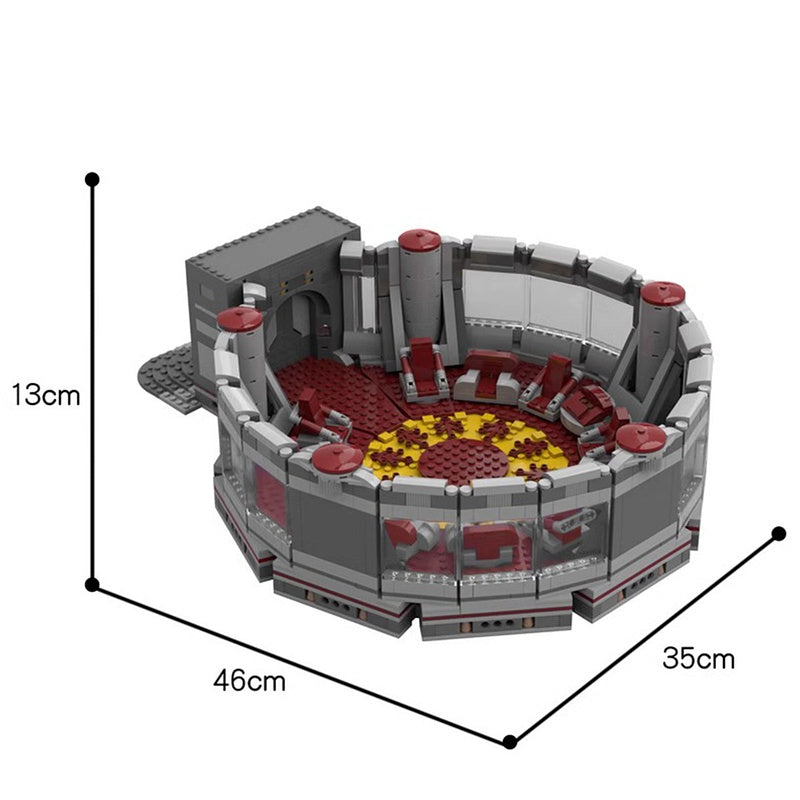Galactic Sci-Fi High Council Chamber Building Kit | LEGO-Compatible MOC - 2