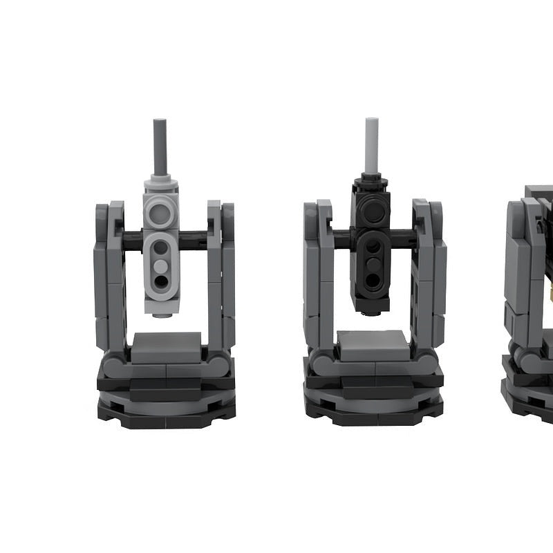 Galactic Sci-Fi Sentry Turret MOC | Custom Futuristic Artillery Building Kit - 4