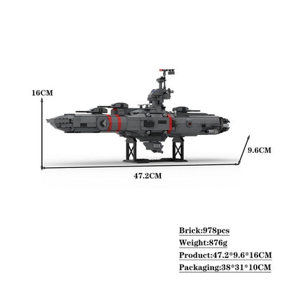 Galactic Space Cruiser MOC Spaceship Building Kit - 2