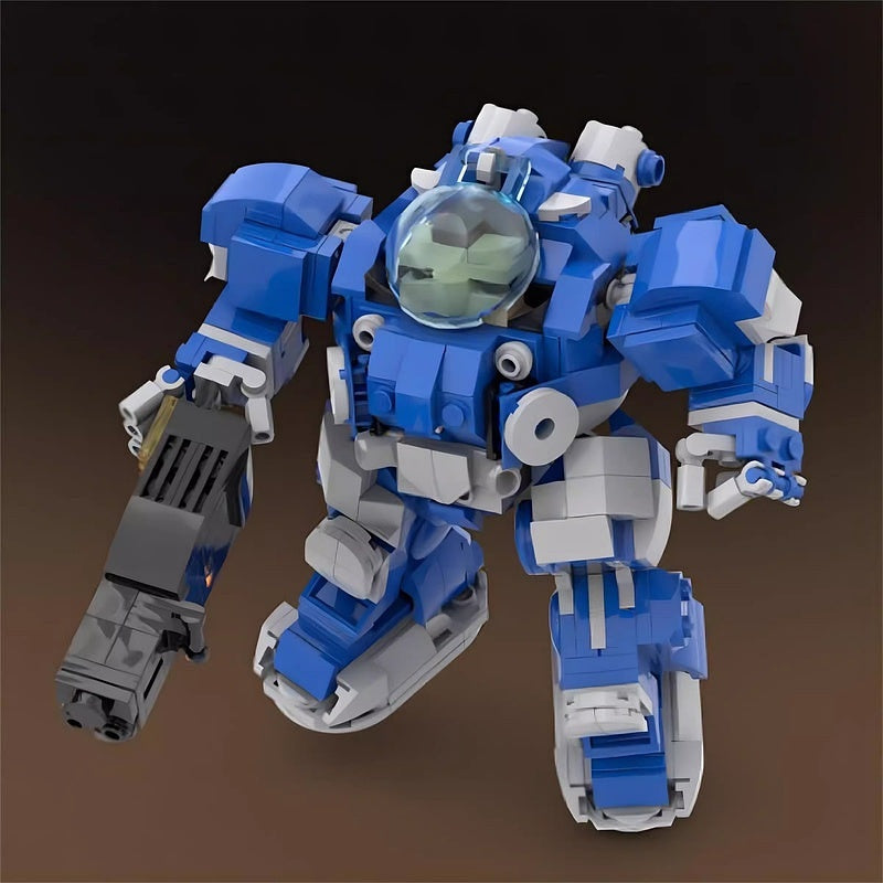 Galactic Space Infantry Heavy Armor MOC Building Kit | Sci-Fi Soldier Model - 4