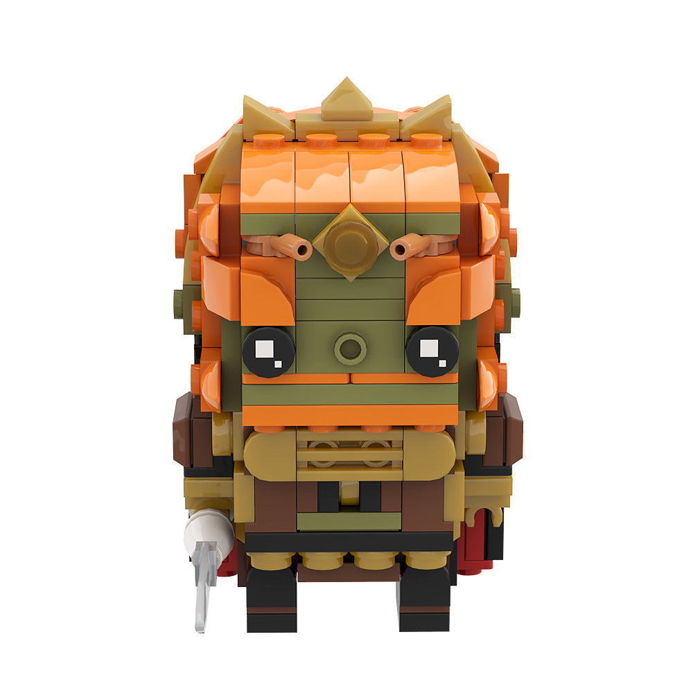 ganondorf brickheadz building set | zelda | lego compatible - 3