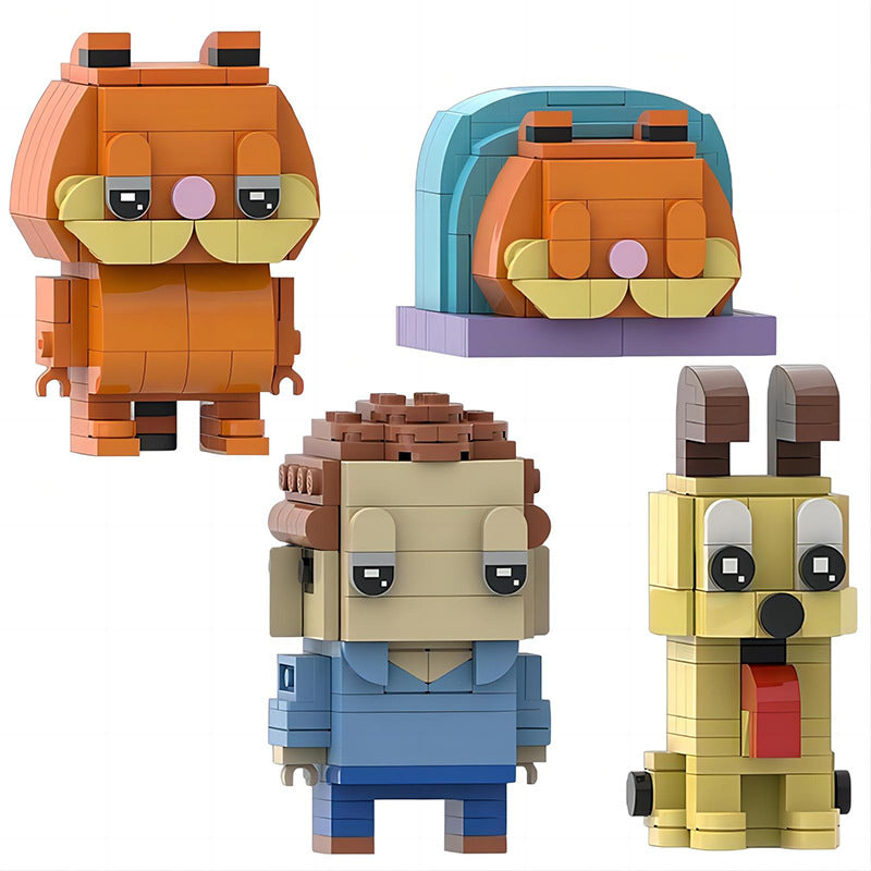 garfield brickheadz building kit | moc-174053 - 1