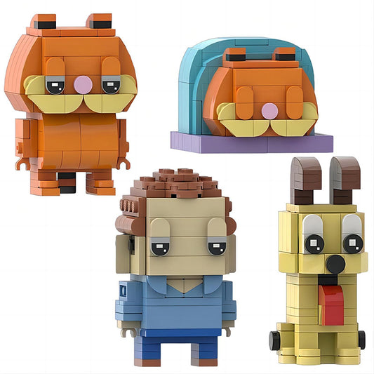 garfield brickheadz building kit | moc-174053 - 1