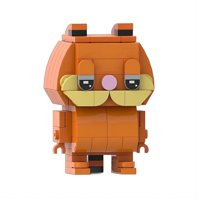 garfield brickheadz building kit | moc-174053 - 2