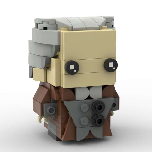 garrick ollivander brickheadz moc building set | harry potter | compatible with lego - 2