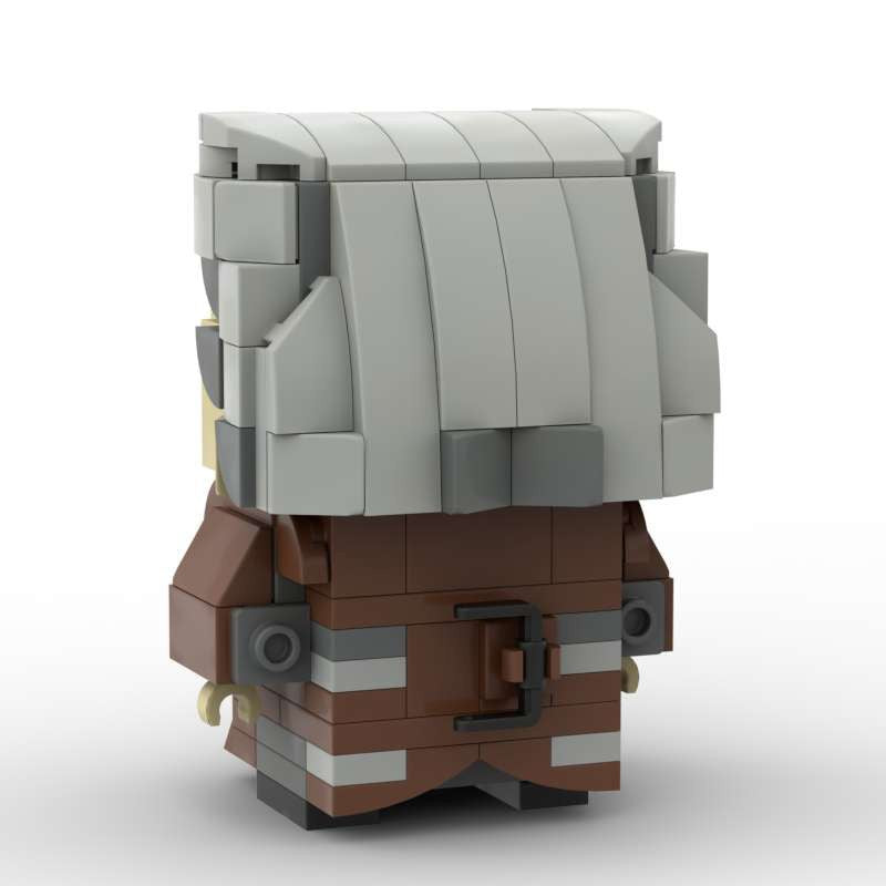 garrick ollivander brickheadz moc building set | harry potter | compatible with lego - 3