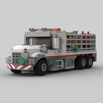Gas Cylinder Delivery Truck MOC Building Kit - 5