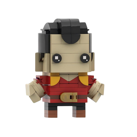 gaston brickheadz moc building set | beauty and the beast | lego compatible - 1