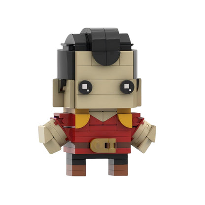 gaston brickheadz moc building set | beauty and the beast | lego compatible - 2