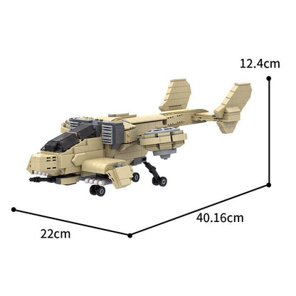 gdi orca fighter building set | command & conquer | lego compatible - 4