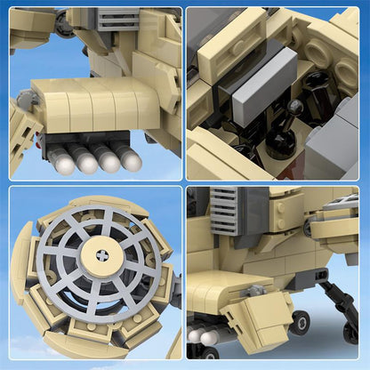 gdi orca fighter building set | command & conquer | lego compatible - 6