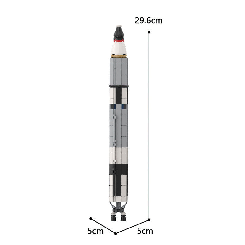 Gemini Titan Rocket Building Kit | Saturn V Scale | LEGO-Compatible MOC - 4