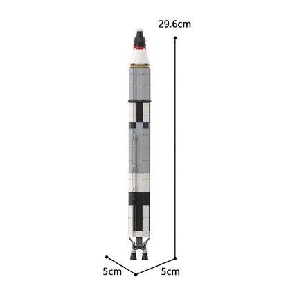 Gemini Titan Rocket Building Kit | Saturn V Scale | LEGO-Compatible MOC - 4