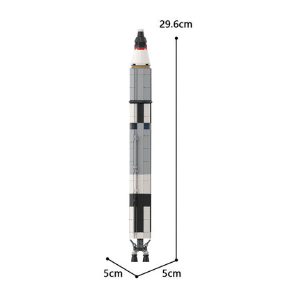 gemini titan rocket building set - saturn v scale | moc-34453 - 4