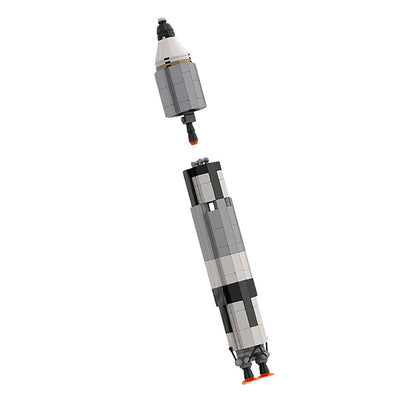 gemini titan rocket building set - saturn v scale | moc-34453 - 5