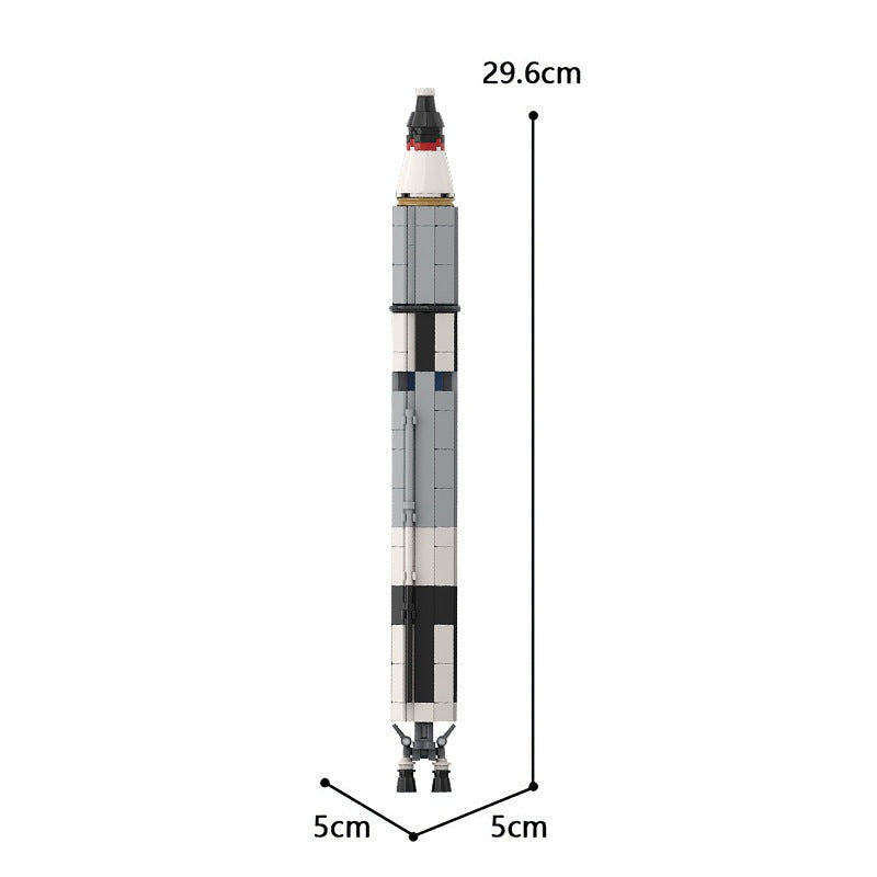 Gemini Titan Rocket MOC Building Kit | Saturn V Scale Space Model - 4