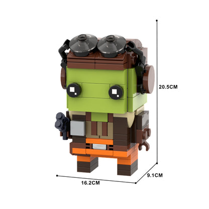 general hera syndulla brickheadz | star wars | moc-157623 - 4