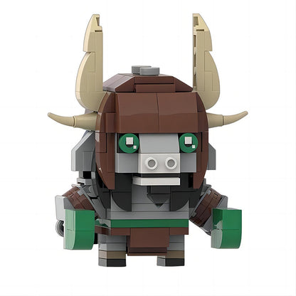 general kai brickheadz building kit | kung fu panda | moc-178324 - 1