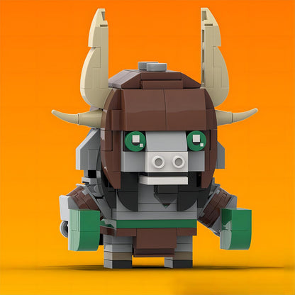 general kai brickheadz building kit | kung fu panda | moc-178324 - 2