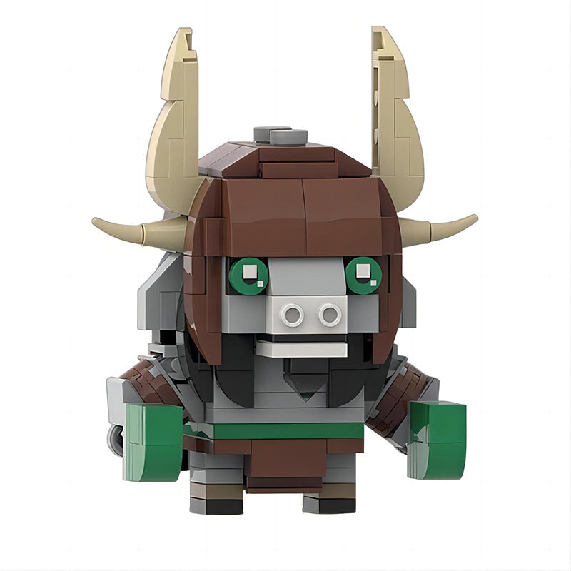 general kai brickheadz building kit | kung fu panda | moc-178324 - 3