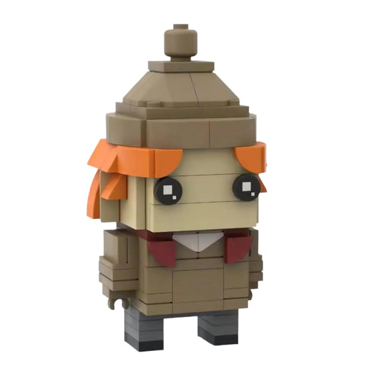 george weasley moc brickheadz set | harry potter | compatible with lego - 1