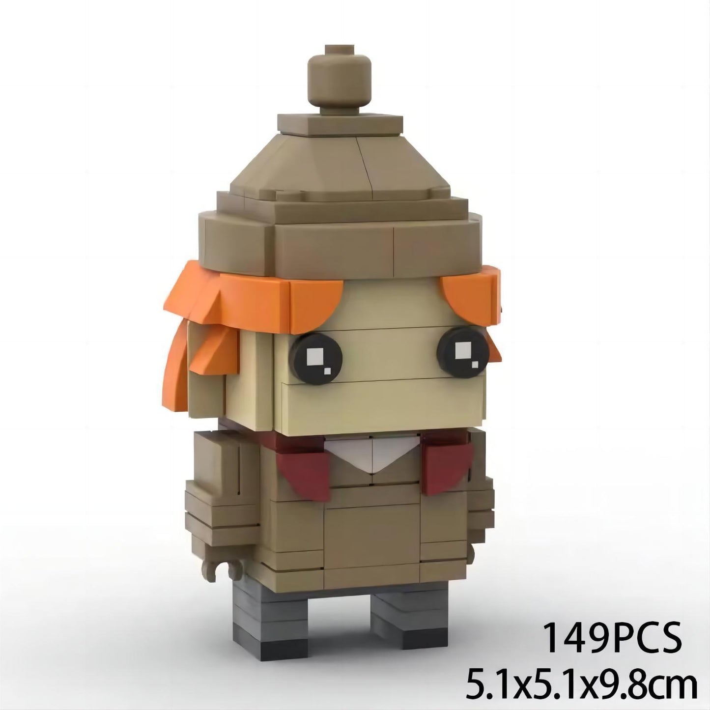 george weasley moc brickheadz set | harry potter | compatible with lego - 3