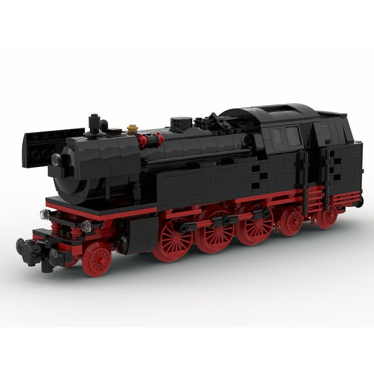 German Class Baureihe 66 8-Wide Steam Locomotive MOC Building Kit - 1